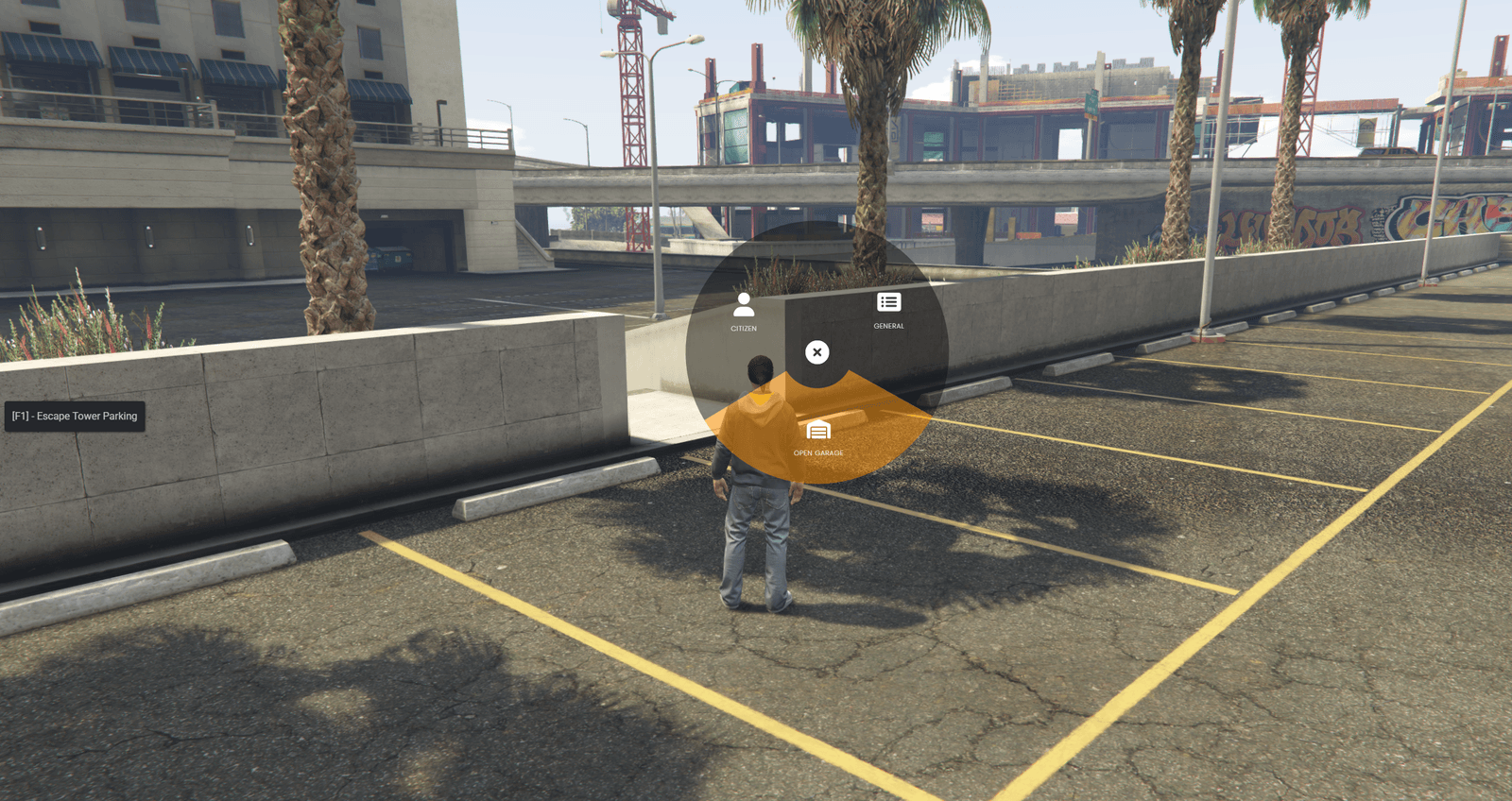 Radial Menu in Parking